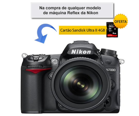 Campanha de Preços Primavera - Máquina Reflex Nikon