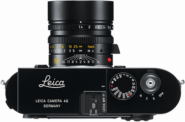 Leica M9-P Preta -  vista de cima