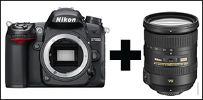 Corpo Nikon D7000 + objectiva  AFS DX 18/200G ED VR II