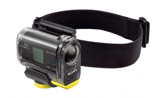 Suporte com banda para a cabeça à prova de água para utilizar com a Action Cam, de 69 g, incluindo banda elástica para a cabeça, câmara não incluída
