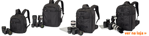 Proteção para equipamento fotográfico  - Mochilas Pro Runner  da Lowepro 