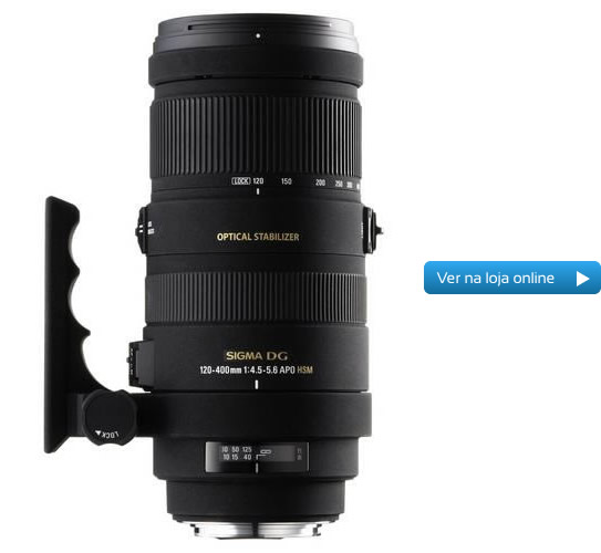 Objectiva Sigma 120-400 mm f4.5-5.6 APO DG OS HSM - para Canon Objectiva Sigma 120-400 mm f4.5-5.6 APO DG OS HSM - para Canon