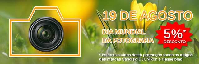 Dia da fotografia - 5% de desconto adicional