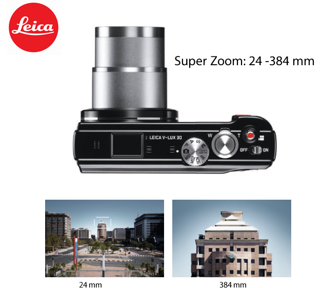 Leica V-Lux 30 Super Zoom: 24-384 mm