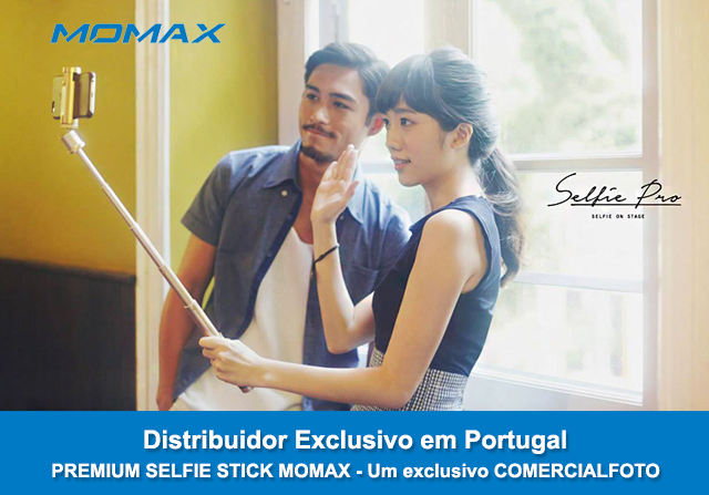 Premium Selfie Stick MOMAX - Um exclusivo COMERCIALFOTO