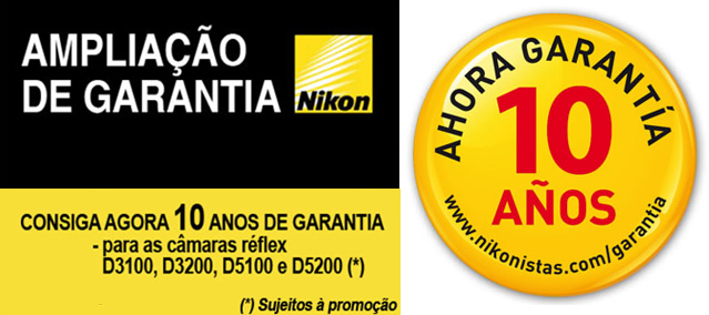 Ampliação da Garantia NIKON - 10 anos de garantia Nikon