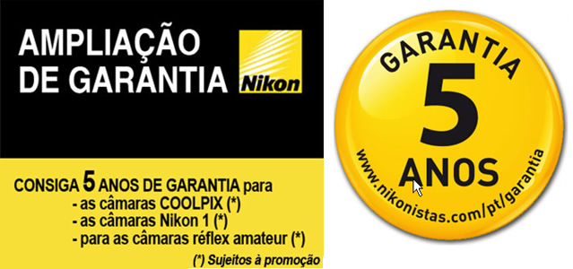 Ampliação da Garantia NIKON - 5 anos de garantia Nikon