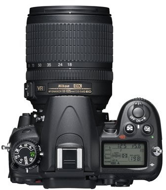 Nikon D7000 vista de cima