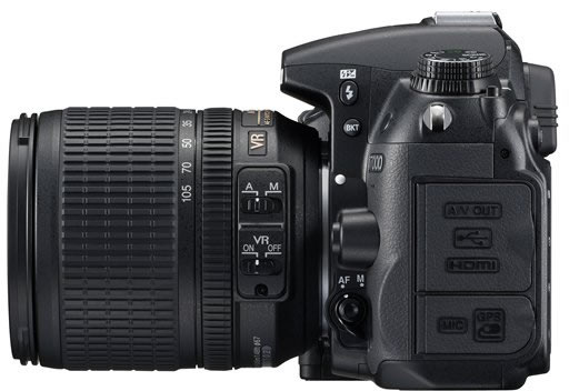 Nikon D7000 vista de lado