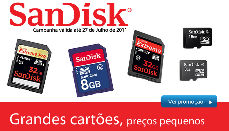 Cartões de memória Sandisk