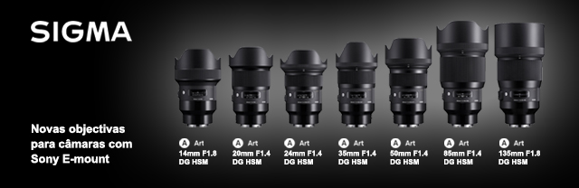 A SIGMA lança objetivas intermutáveis Art para câmaras com montagem Sony E-mount