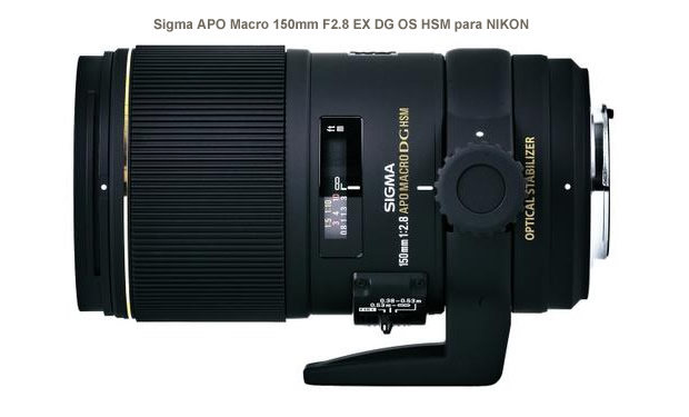Objectiva para NIKON - Sigma APO Macro 150mm F2.8 EX DG OS HSM Objectiva para NIKON - Sigma APO Macro 150mm F2.8 EX DG OS HSM
