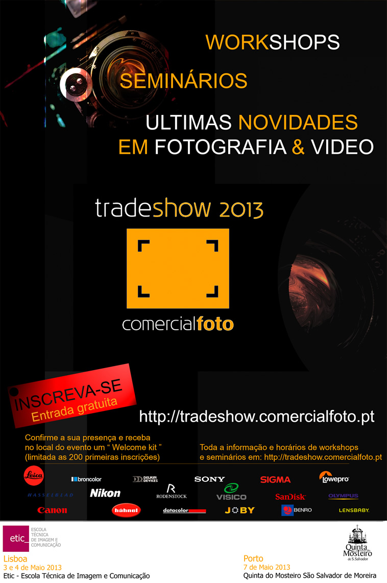 cartaz do evento - Tradeshow Comercialfoto 2013