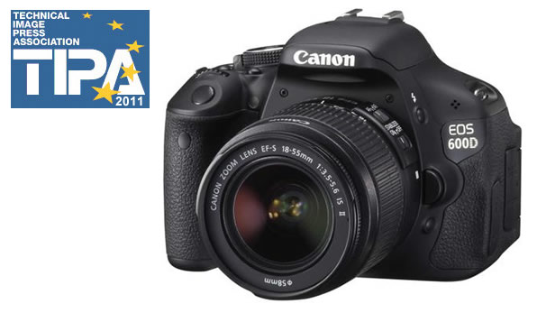 Canon EOS 600D - prémios TIPA Awards 2011
