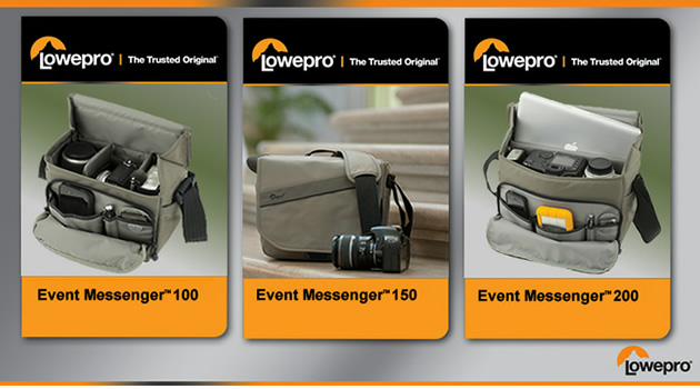 Novos Sacos de Ombro  Event Messenger , da Lowepro